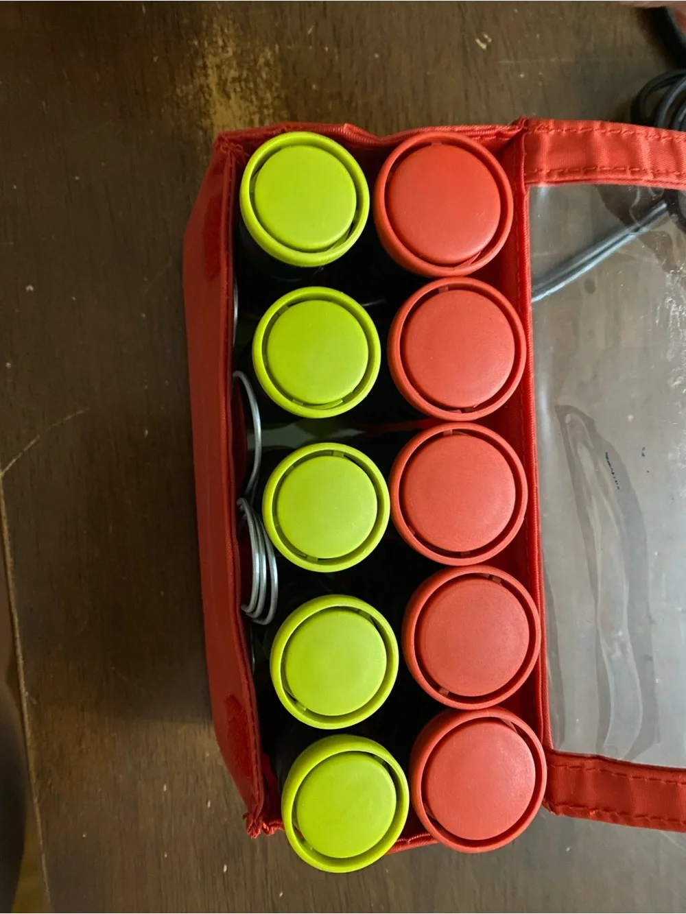 Remington AllThat! Red Storage Pouch with Yellow Rollers